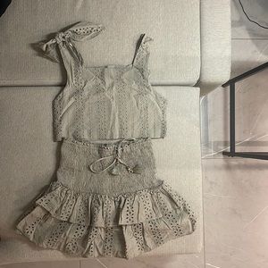 ZARA CROP TOP & SKIRT SET